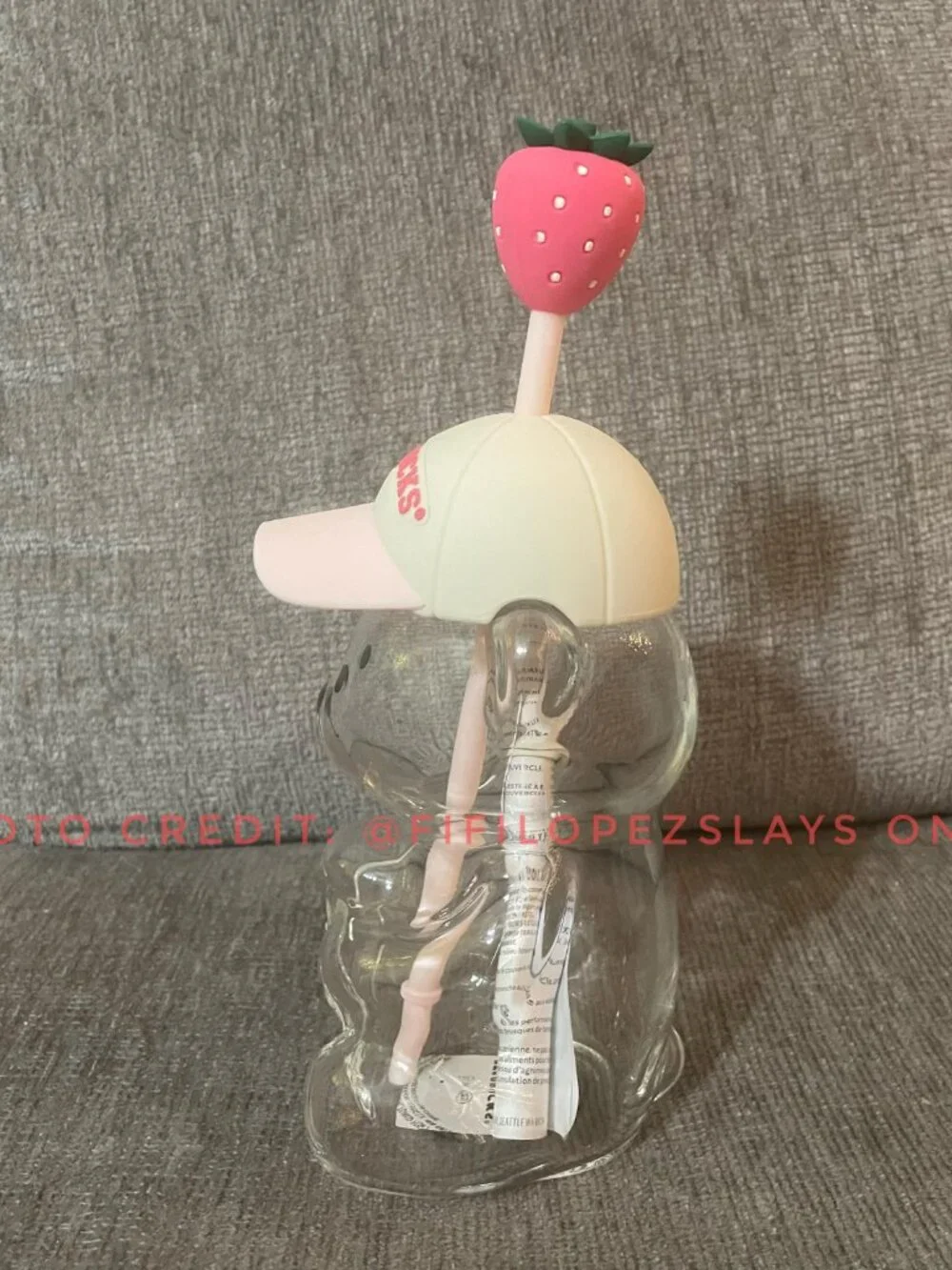 2026 Starbucks Bearista Bear Tumbler – Strawberry Topper & Baseball Cap